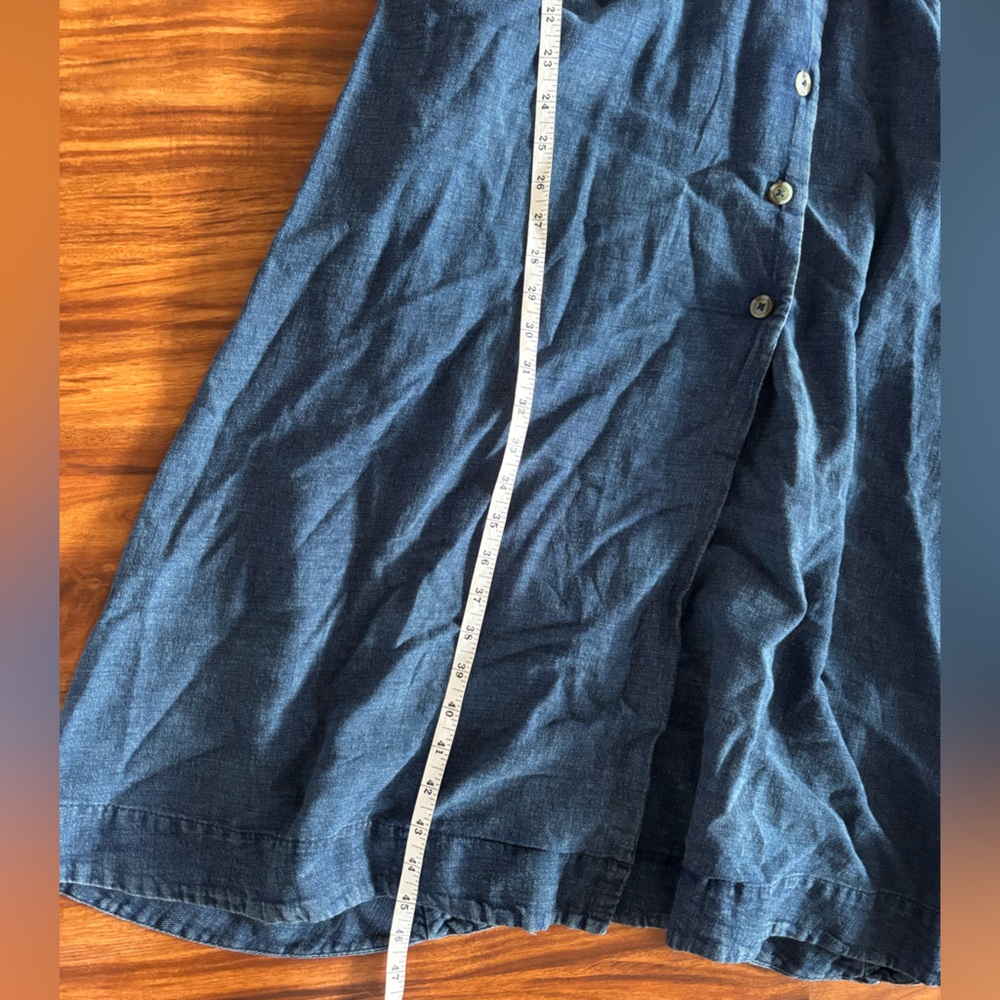 Maeve Denim V-neck wrap midi dress size 2 - Picture 10 of 10